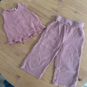 Rylee + Cru Textured Pink Set